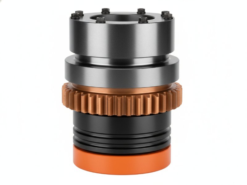 industrial-mechanical-component-dark-metal-copper-gear-orange-base