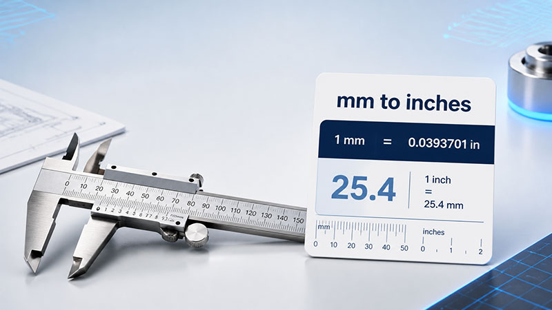 mm to inches cover