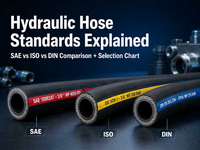hydraulic hose standards sae iso din comparison