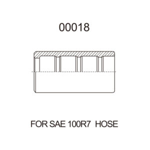 00018 Hose Ferrule for SAE 100 R7 Thermoplastic Hose
