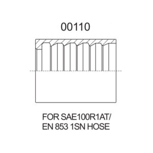 00110 Hose Ferrule for SAE 100 R1AT/EN 853 1SN