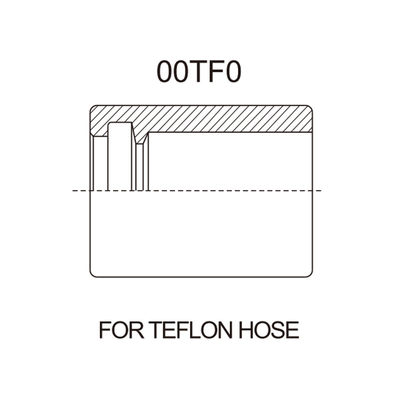 00TF0 Teflon Hose Ferrule for PTFE Hose