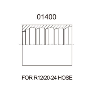 01400 Hose Ferrule for SAE 100 R12/20-24 Hose