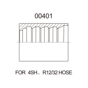 004014SH Hose Ferrule for R12 Spiral Hose