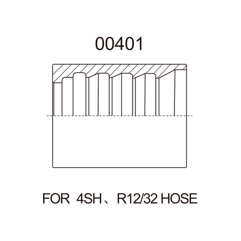 004014SH Hose Ferrule for R12 Spiral Hose