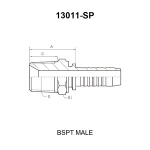 bspt male fitting 13011 sp