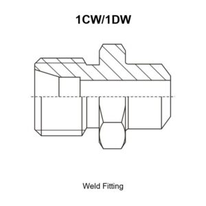 Weld fitting hydraulic adapter 1CW/1DW