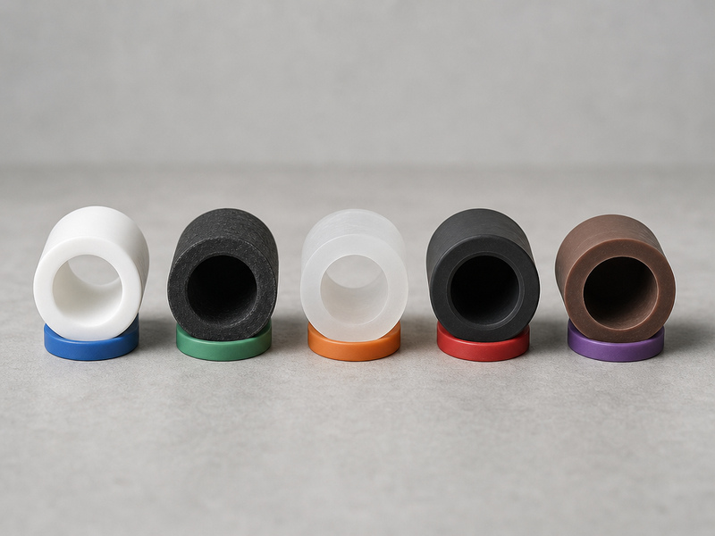 Comparison of PTFE, UHMWPE, XLPE, EPDM and FKM hose liners with their exclusions