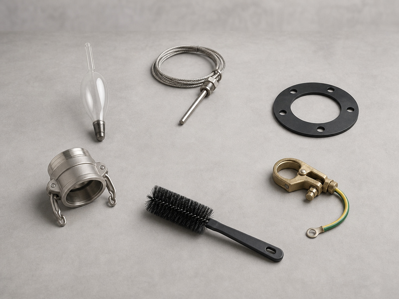 Verification loop covering concentration, temperature, gasket, electrical classification, cleaning and coupling