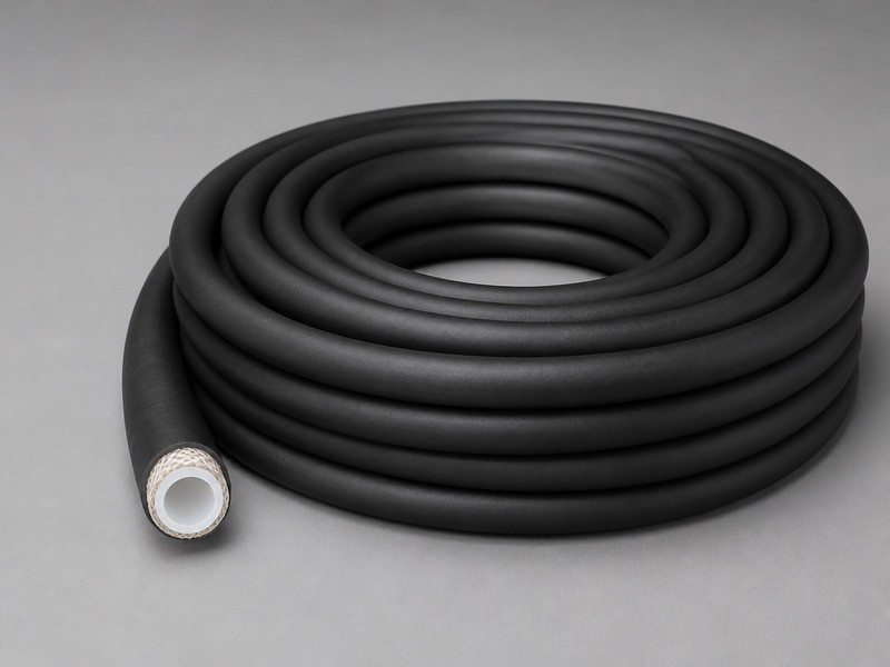 Solvent hose coil for solvent and paint transfer service