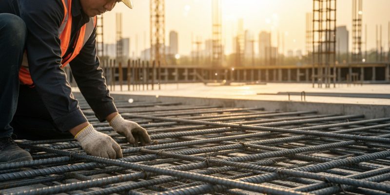 construction-worker-installing-rebar-at-golden-hour
