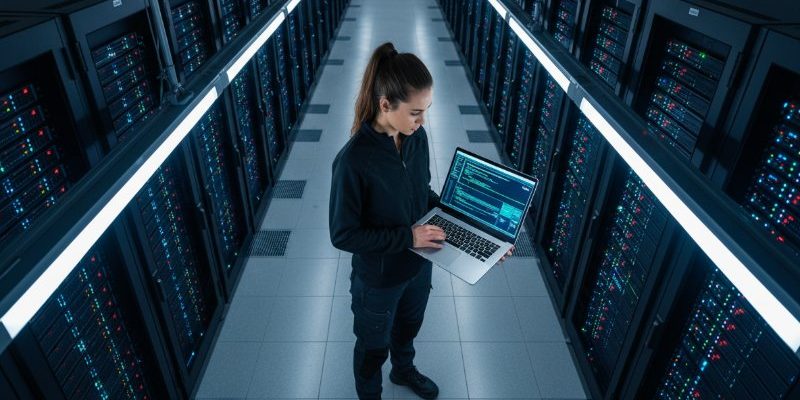 female-it-engineer-laptop-data-center